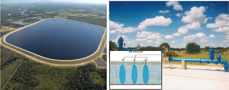 Water storage from the Peace River