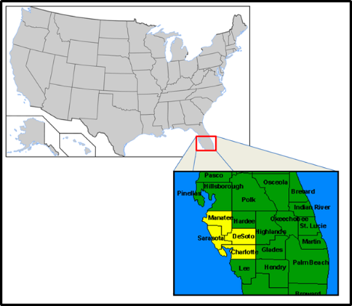 Map of Manasota Regional Water Quality