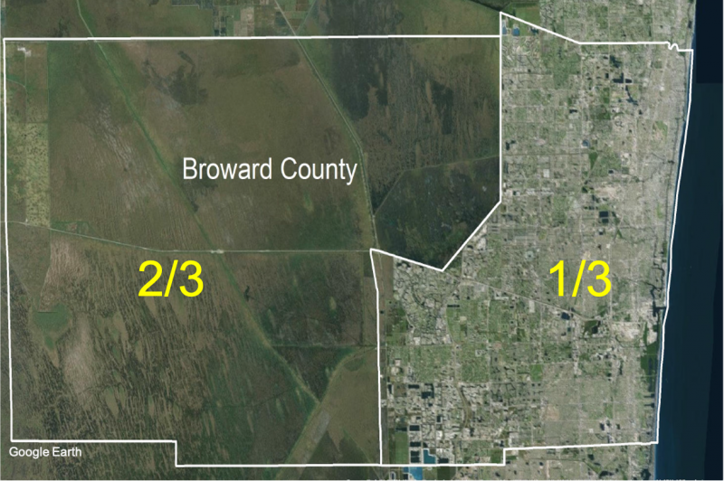 Map of Broward County
