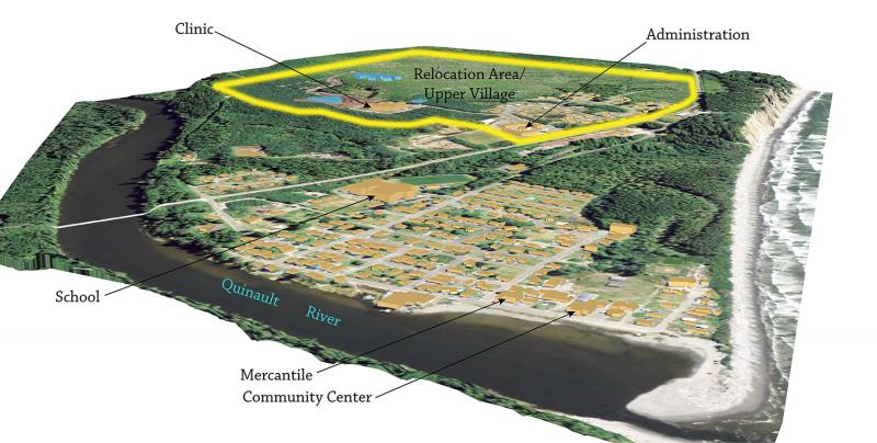 Visualization of the existing village of Taholah